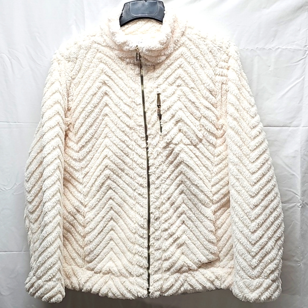 Calvin Klein Collection Off-White Teddy Jacket